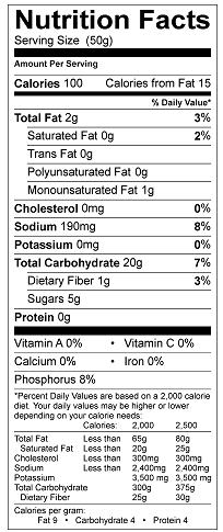 cider nutrition